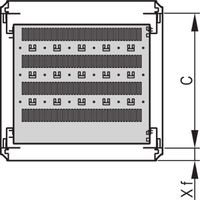 SCHROFF Varistar 19'' étagère, fixe, 75 kg, RAL 7035, 600W 800D