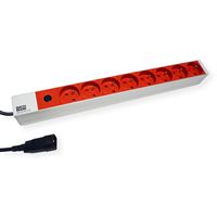BACHMANN Prise multiple, disjoncteur 10A, 8x sans inter., prise PC