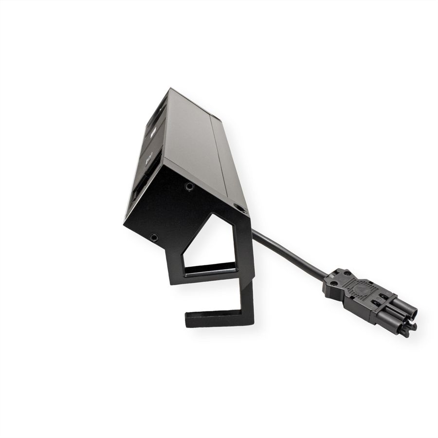 BACHMANN DESK2 2xUTE 1xUSB C 60W 1xCM 0,2m GST18 RAL9005