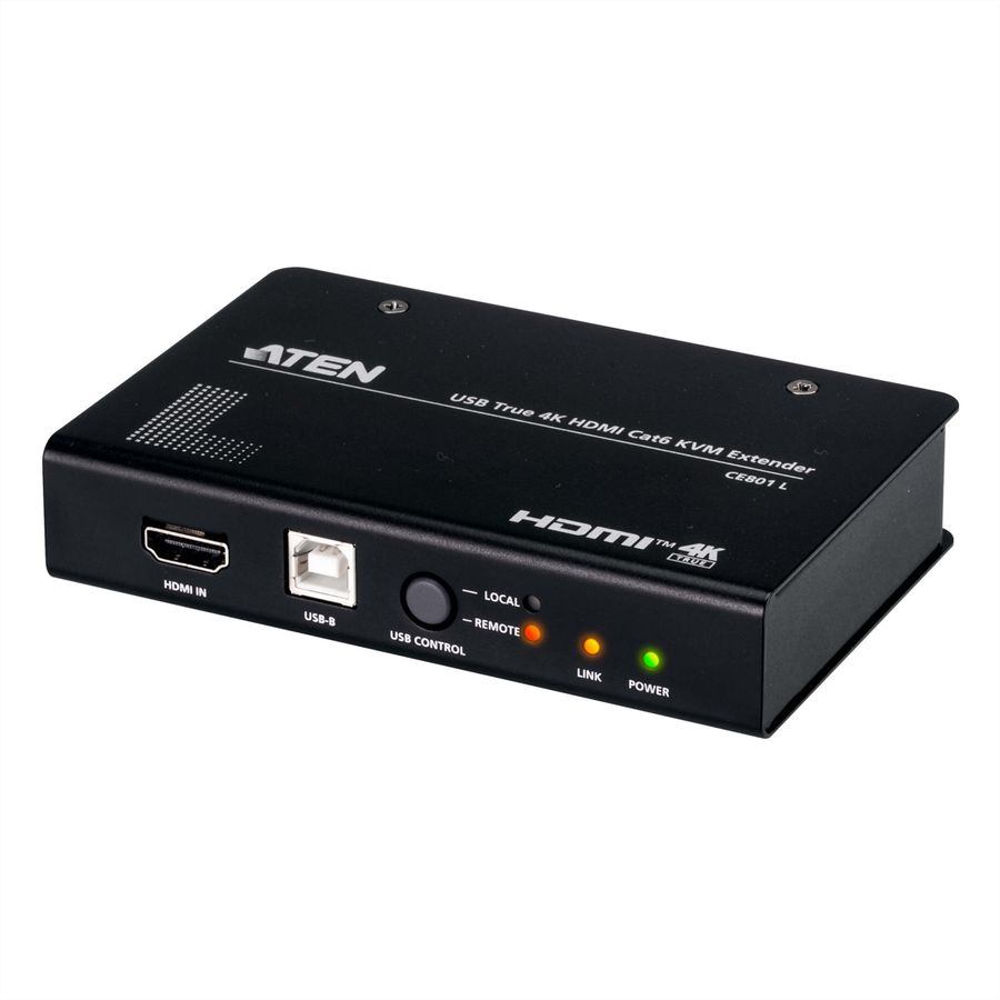 ATEN CE801 Extension KVM USB True 4K HDMI Cat 6, 4K à 70 m