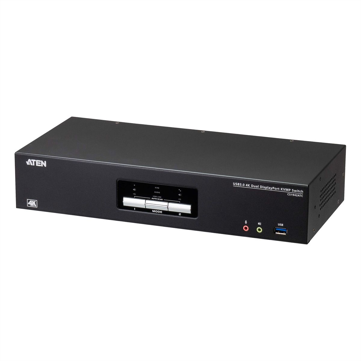 ATEN CS1942ATC Commutateur KVMP™ à 2 ports USB 3.0 4K DisplayPort à double écran pour ATC