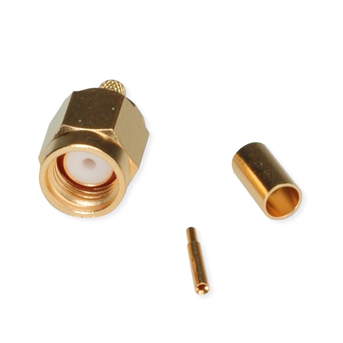 TELEGÄRTNER Connecteur SMA à sertir pour RG-316/U, plaqué or Connexion à souder/à sertir
