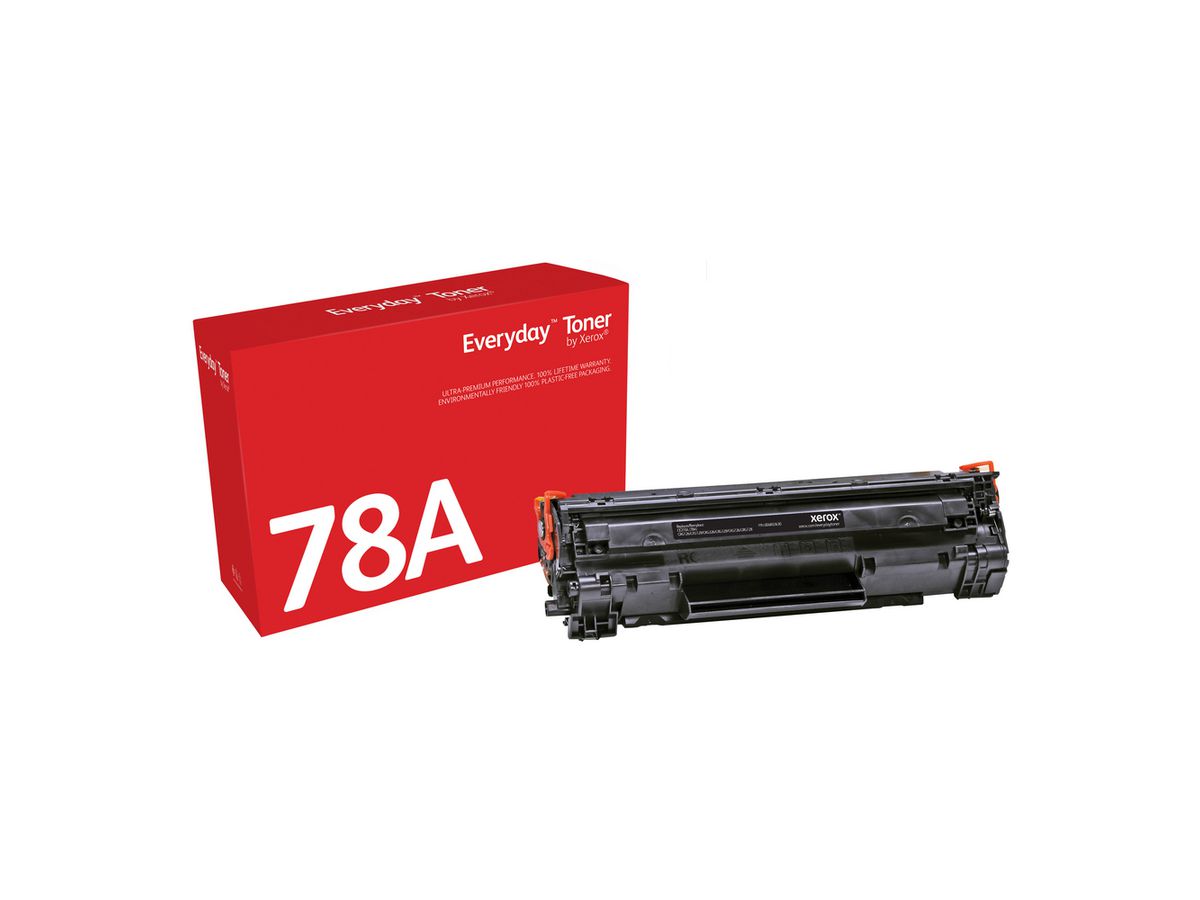 Everyday Toner Noir ™ de Xerox compatible avec HP 78A (CE278A/ CRG-126/ CRG-128), Capacité standard