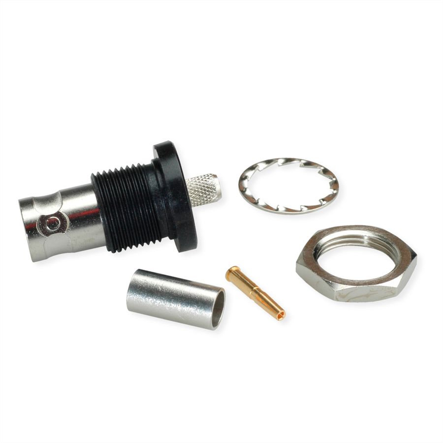 TELEGÄRTNER Connecteur de câble BNC 50 Ohm pour RG-58C/U isolé