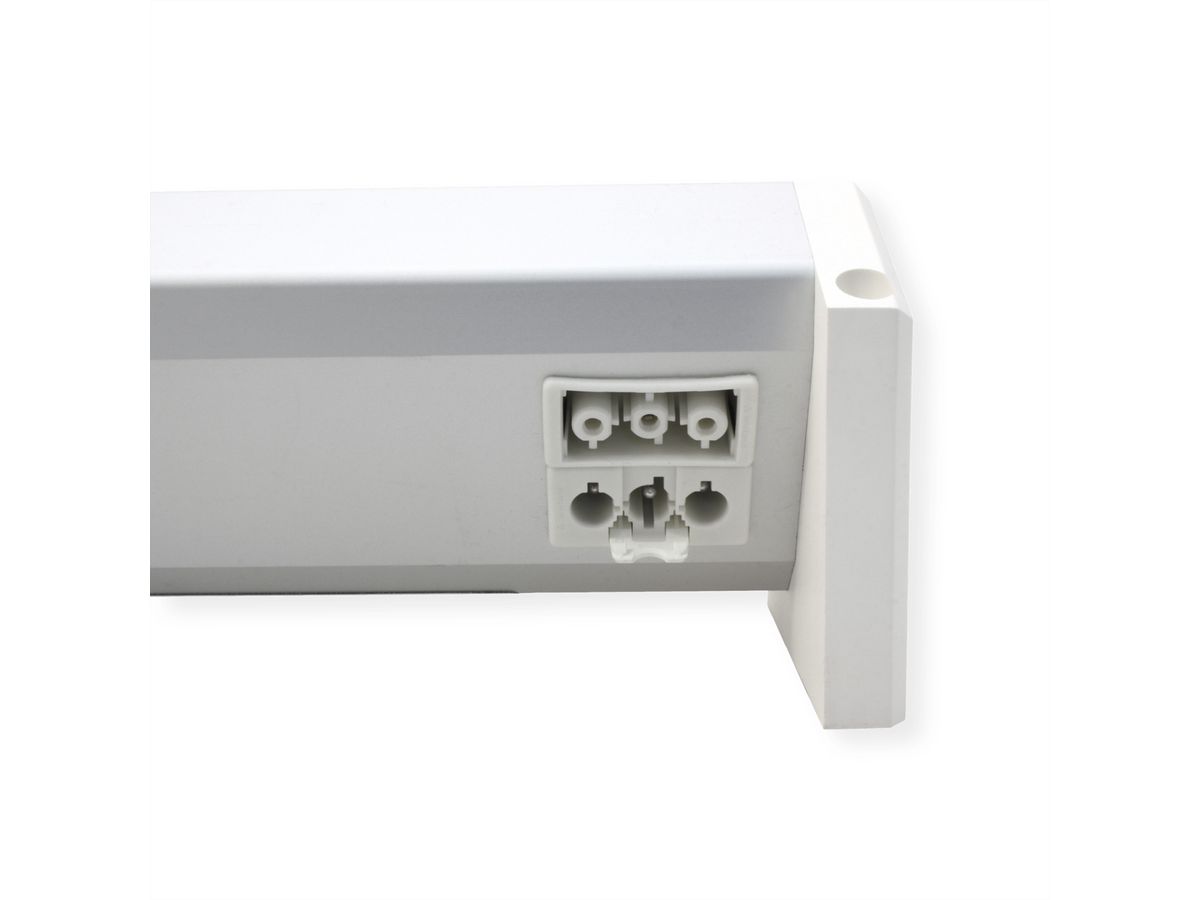 BACHMANN DESK 2xUTE 1xUSB A/C 22W GST18 RAL9010