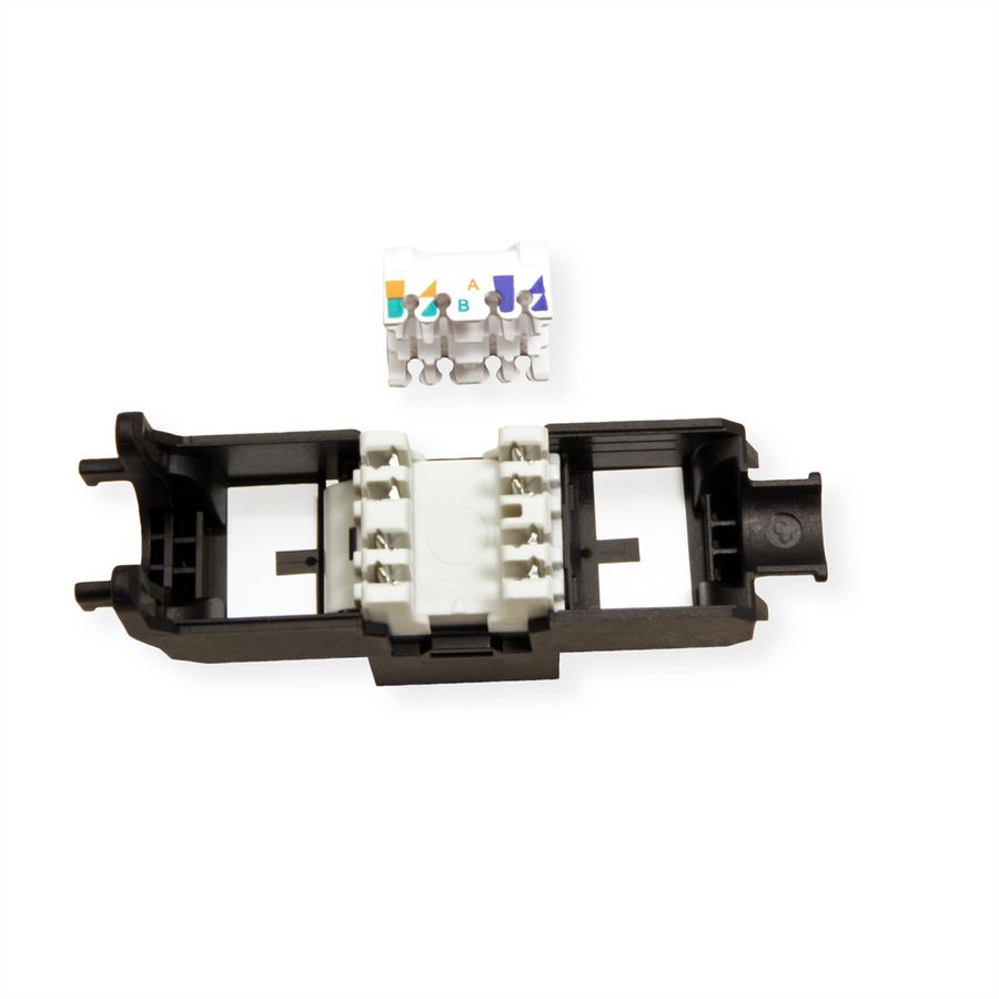 ROLINE Keystone Cat.6A (Classe EA), RJ-45, non-blindé, sans outil, noir