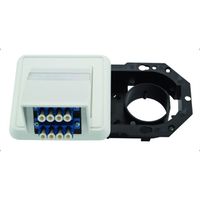 TELEGÄRTNER Embase pour fibre optique 2xLC QUAD, (A+C)