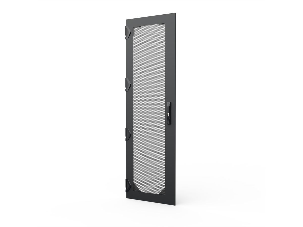SCHROFF Porte 1800H 600L EMC perforée  séismique  fermeture à 4 points