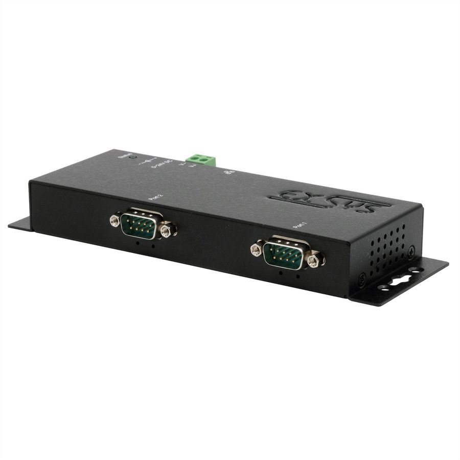 EXSYS EX-6112-2PoE Ethernet vers 2x RS-232 avec connecteur 9 broches