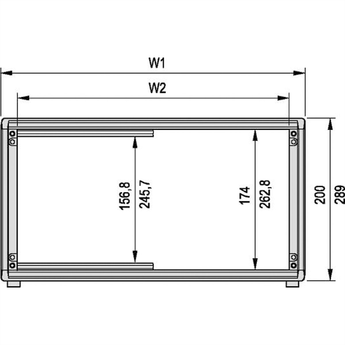 Mallette PropacPRO SCHROFF, non blindée, 4 U, 63 HP, 386 mm