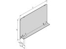 SCHROFF Baffle d'air, panneau frontal en U, blindage Refrofit, textile, 6 U, 4 CV, 220 mm