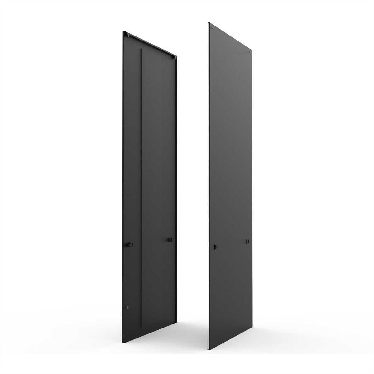 SCHROFF Paroi 2000H 900P RAL7021 Fixation à loquet, par 2