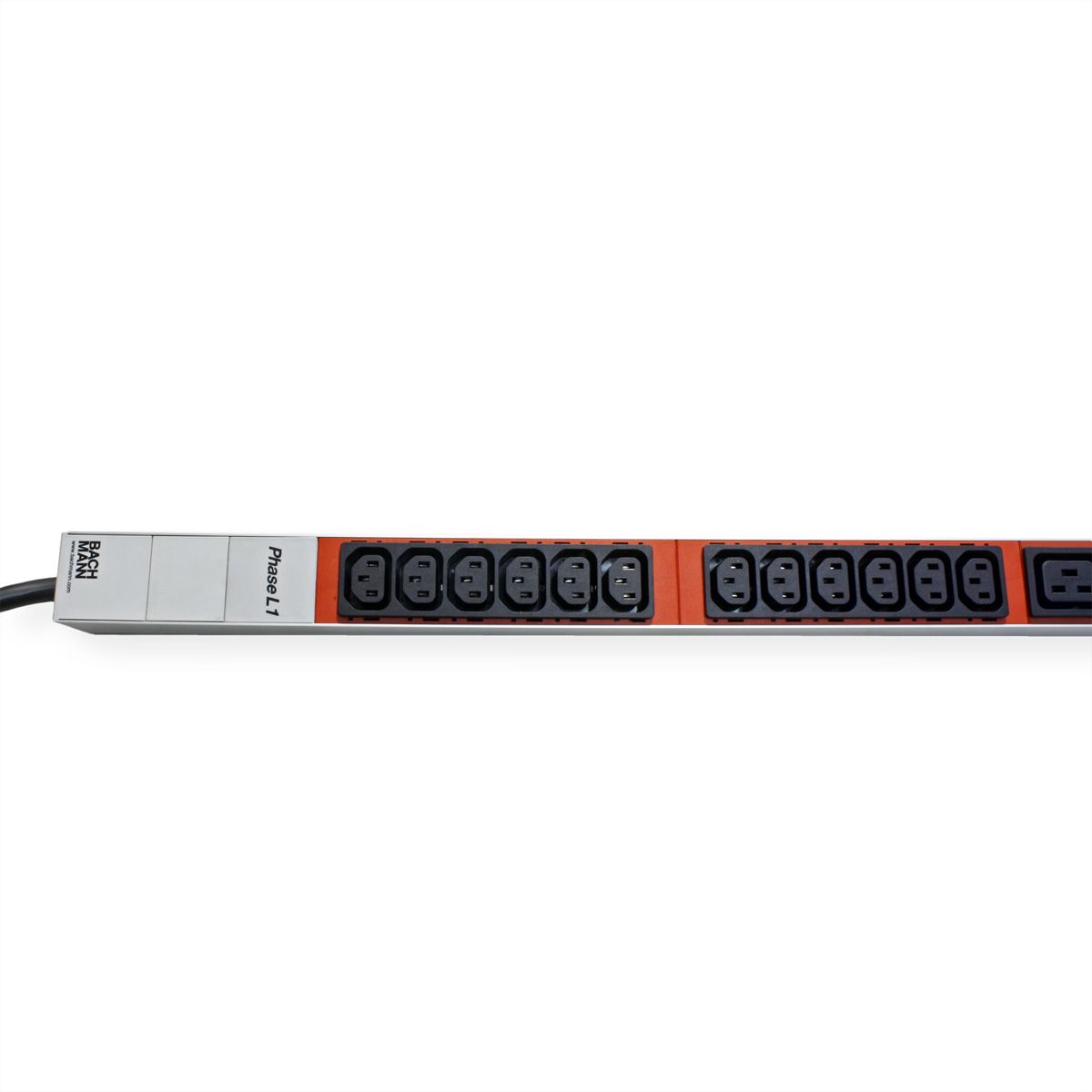 BACHMANN IT PDU ALU 1U 36x C13 6x C19 CEE 3x16A rouge