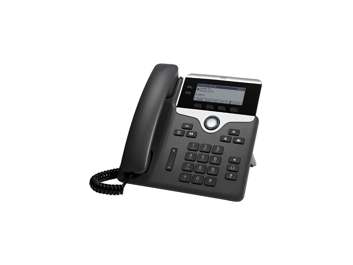 Cisco 7821 Noir, Argent Combiné filaire 2lignes téléphone fixe