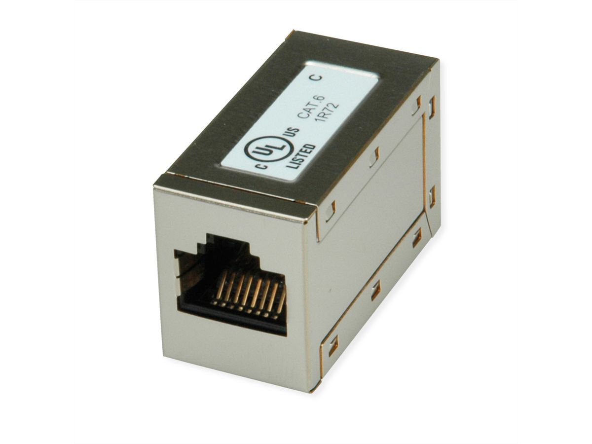ROLINE Coupleur RJ-45 blindé, Cat.6 (Classe E), Lot de 25