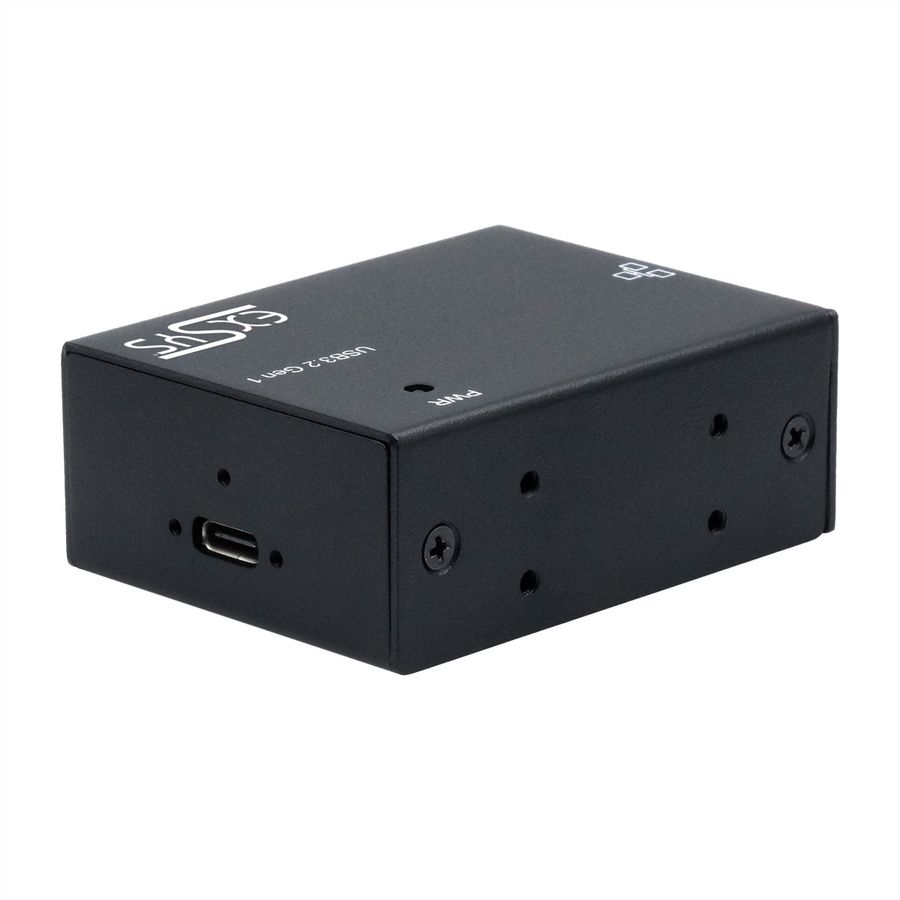 EXSYS EX-13020HMV USB 3.2 type C vers Ethernet 1 Gigabit, kit rail DIN inclus