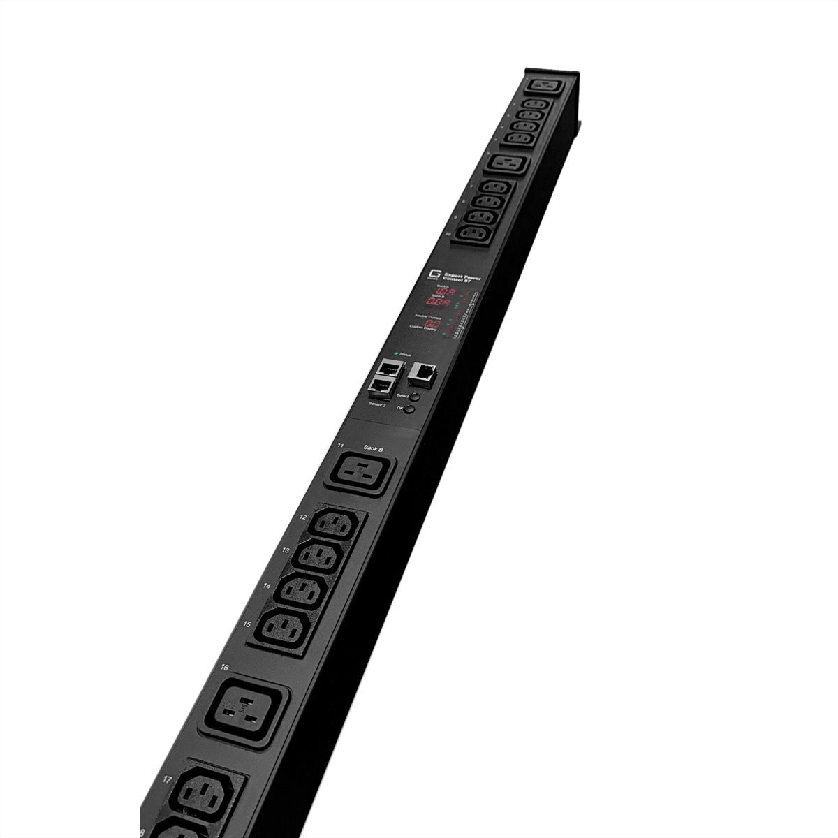 GUDE EPC 87-1210-18 PDU commutée et mesurée, 20 ports, verticale, noir, 135 cm