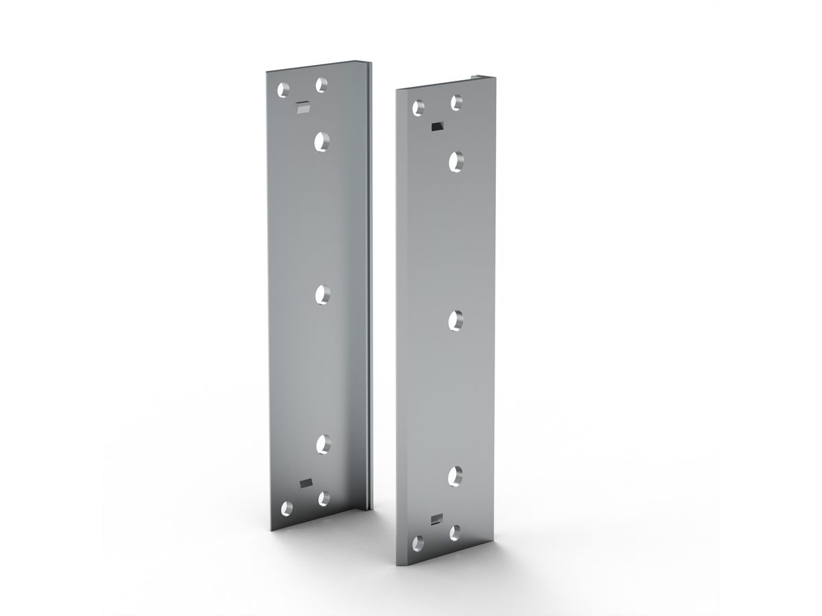 SCHROFF EuropacPRO Cornière arrière pour joint CEM en acier inoxydable pour panneau latéral, 3 U
