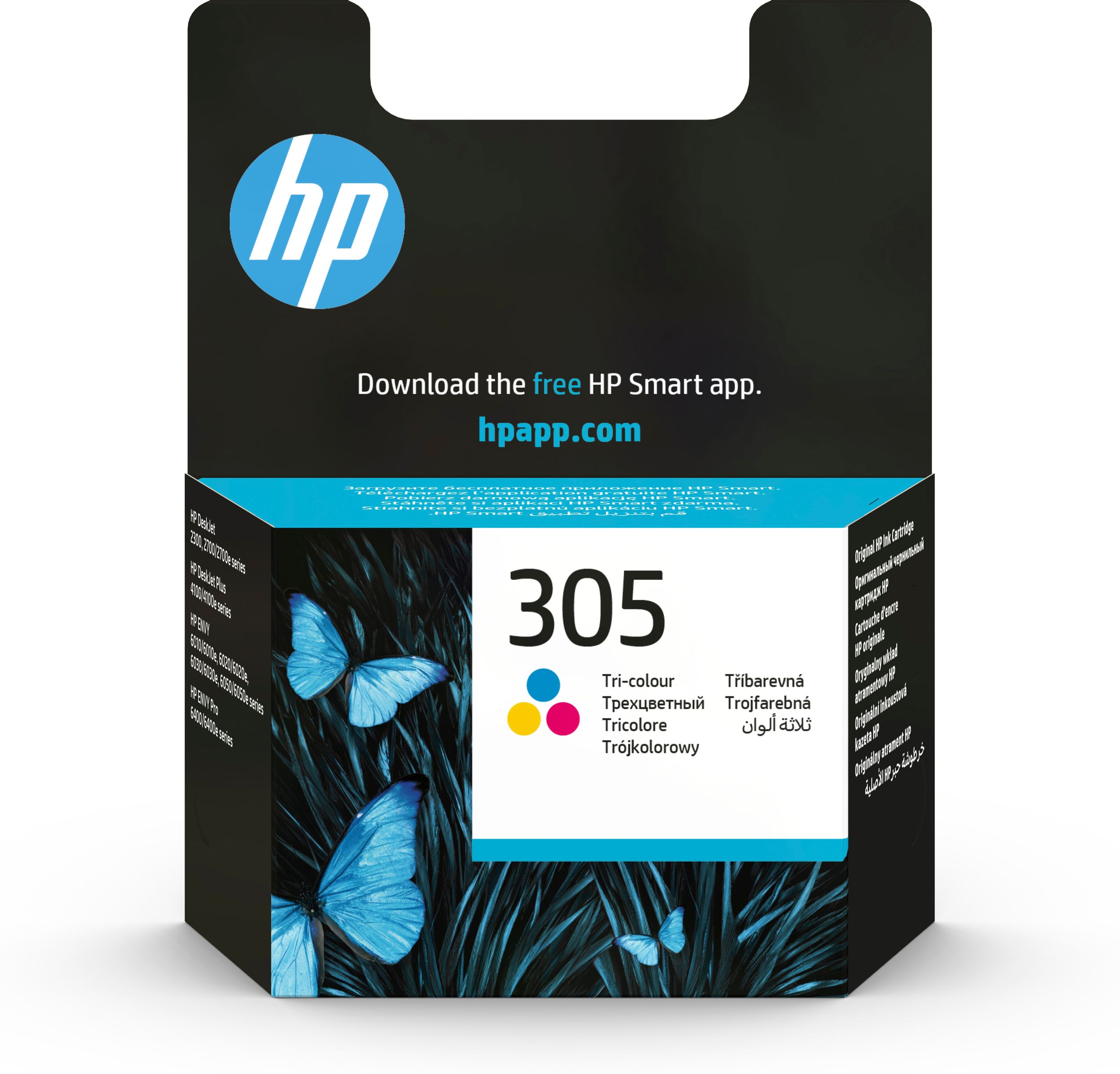 HP Cartouche d’encre trois couleurs 305 authentique