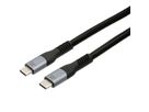 EXSYS EX-K1598-2.0 Câble USB 4.0 Connecteur USB-C, 5 A, 40Gbit/s, 240W , noir, 2 m