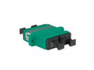 TELEGÄRTNER  Coupleur SC/APC Duplex, Singlemode, Manchon en céramique, boîtier en plastique, vert