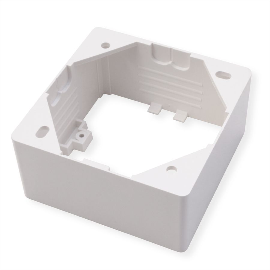 EasyLan preLink / fixLink Boîtier blanc, 80x80x42 mm RAL 9010