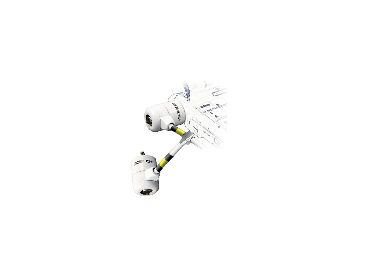 Mobilis 001223 câble antivol Blanc 1,8 m