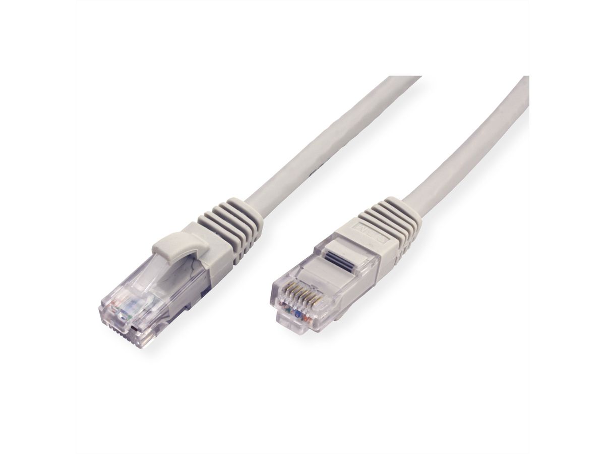 Cordon VALUE Cat.6A (Classe EA) / 10 Gigabit UTP, gris, 1 m