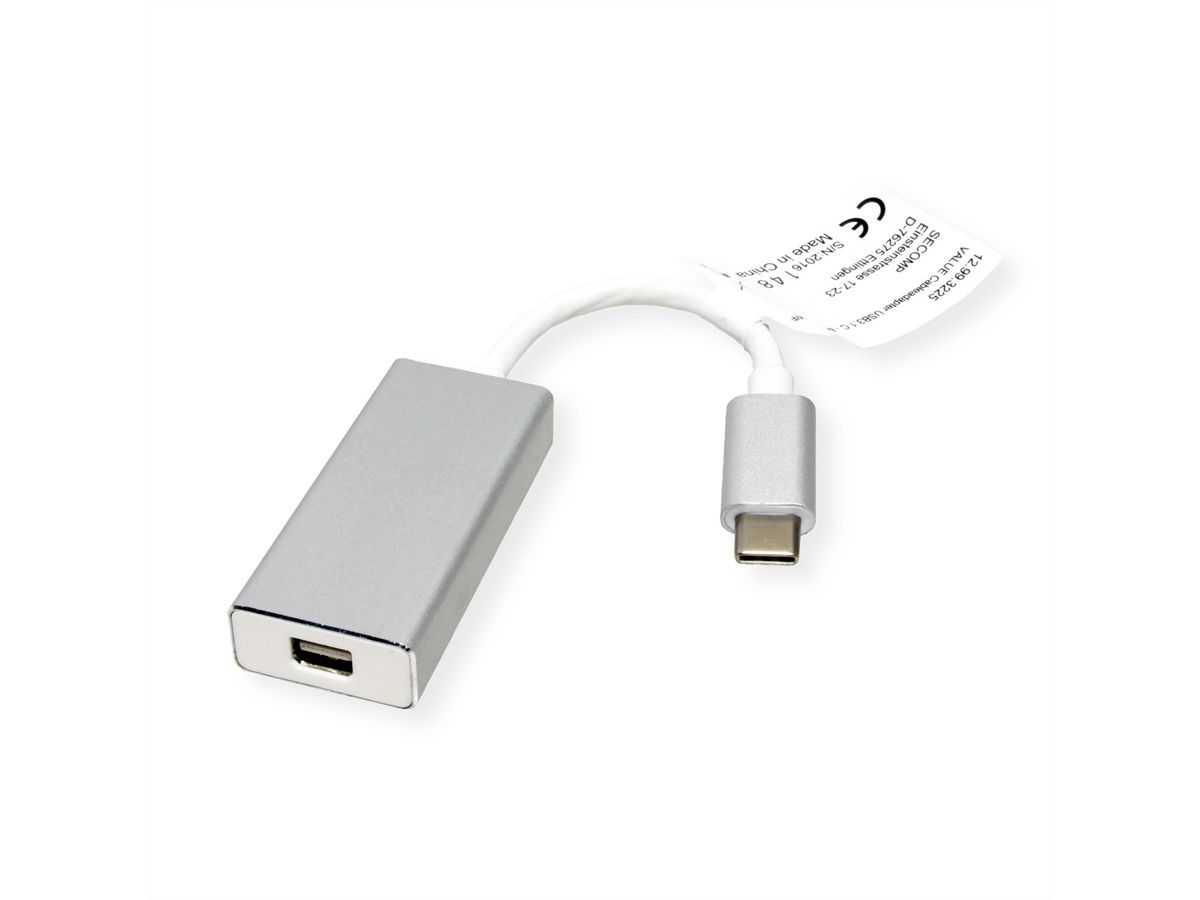 VALUE Adaptateur Type C Mini DisplayPort, v1.2, M/F