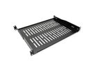VALUE Etagère 19", 485 x 350 mm, 1 U, max. 25 kg, forme en U, noir