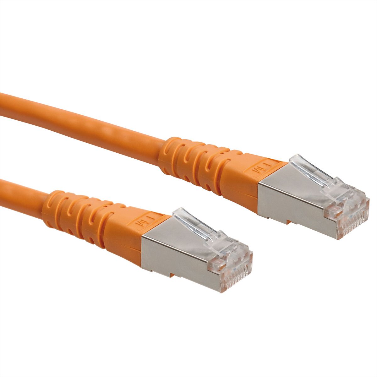 Cordon Cat.6 (Classe E) F/UTP AWG26, orange, 2 m