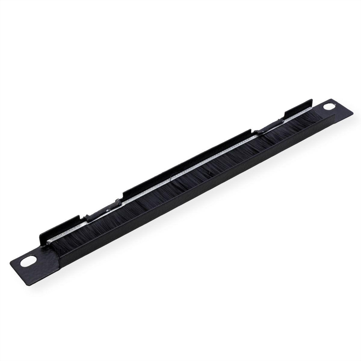 ROLINE 10" Passe-câbles, Avec brosse 0,5U noir