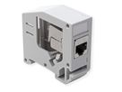 ROLINE Adaptateur de rail DIN pour module Keystone SLIM, non équipé, 180°