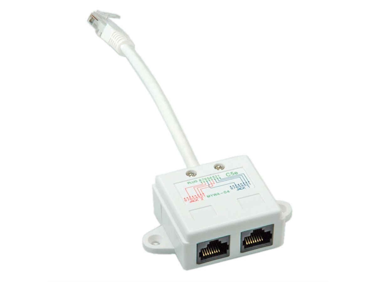 VALUE Adaptateur modulaire en T, UTP