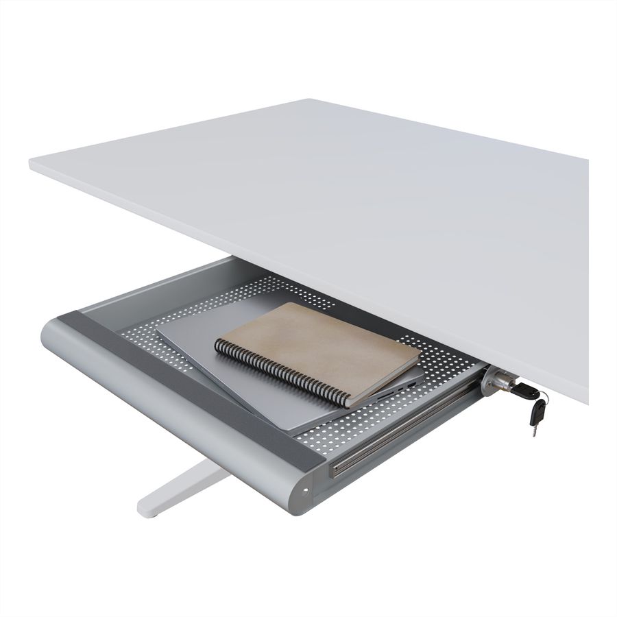 DATAFLEX Addit tiroir sécurisé pour ordinateur portable, 622, argent