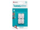 VELCRO® HANGables Crochet micro adhésif 225 g , 4 pièces, amovibles, blancs