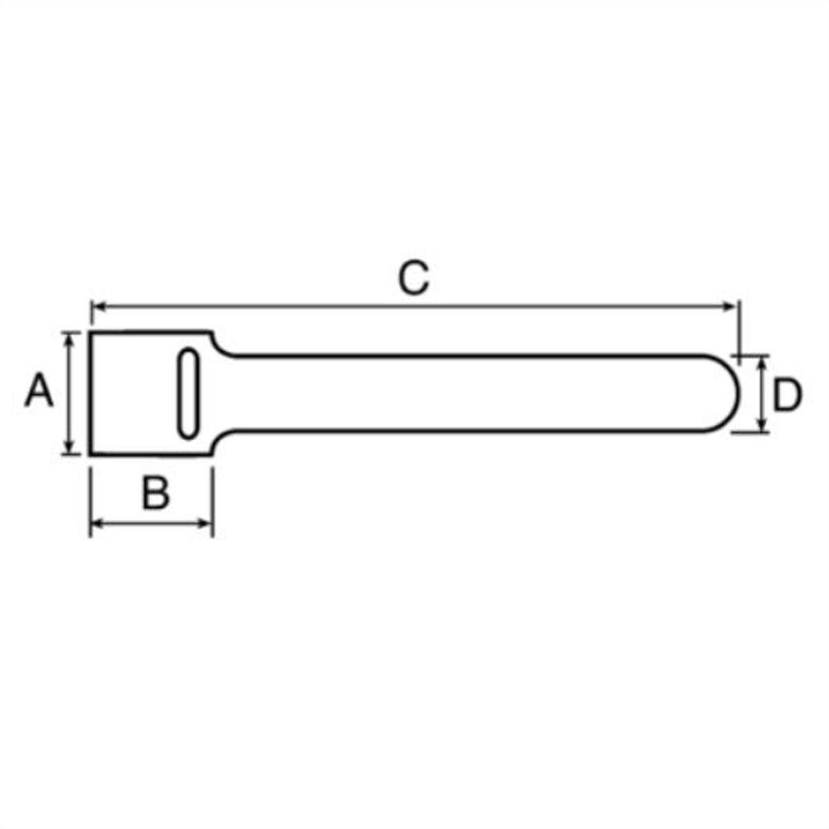 SCHROFF Bande Velcro® 12 x 300 mm