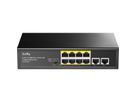 CUDY FS1010PG Switch 8 ports 10/100M PoE+, 2 ports Gigabit Uplink 120W