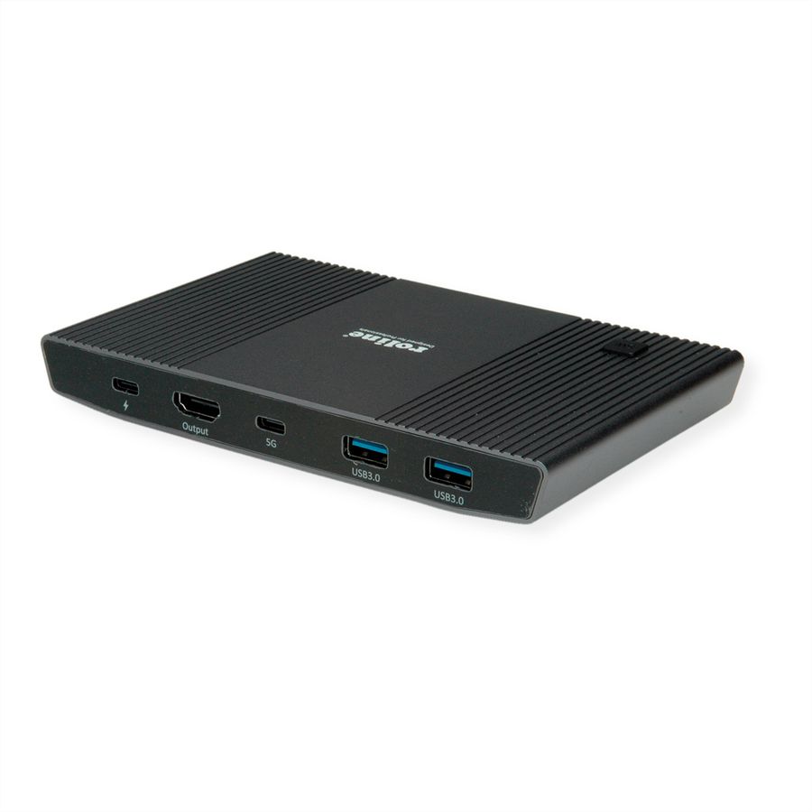 ROLINE Switch KVM, 2 PCs, HDMI 4K, USB