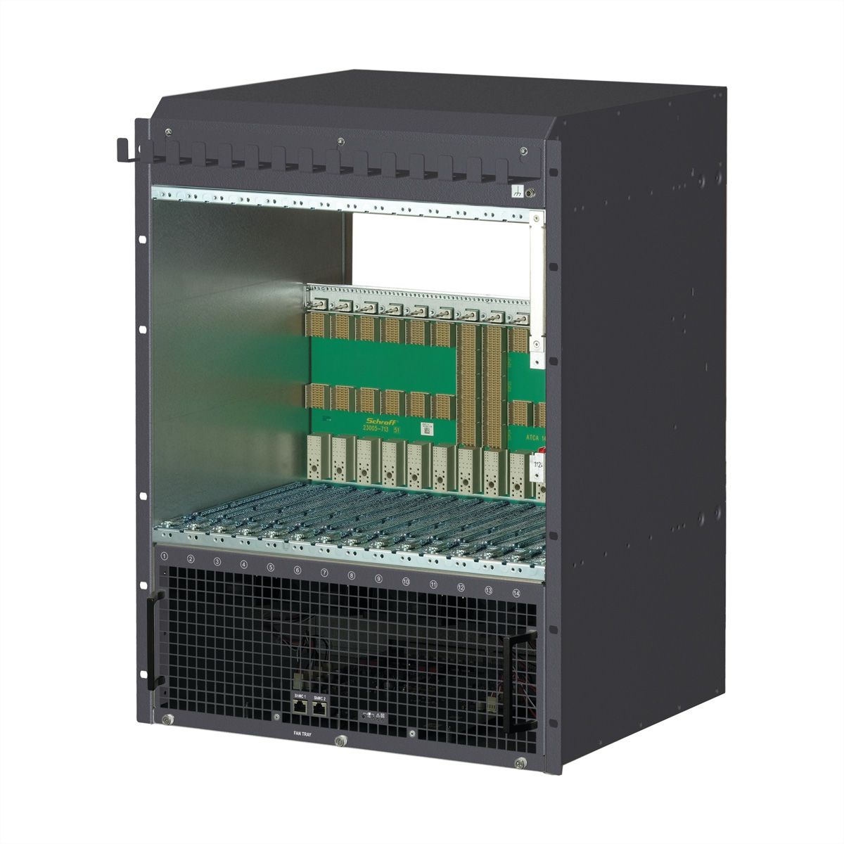 SCHROFF Système ATCA ECO série modulaire, 14 slots, DC, 450 W/Slot