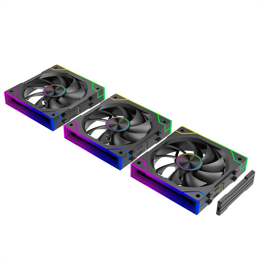 Xilence XPF120.ARGB 120mm PWM Ventilateur de boîtier, ARGB LED