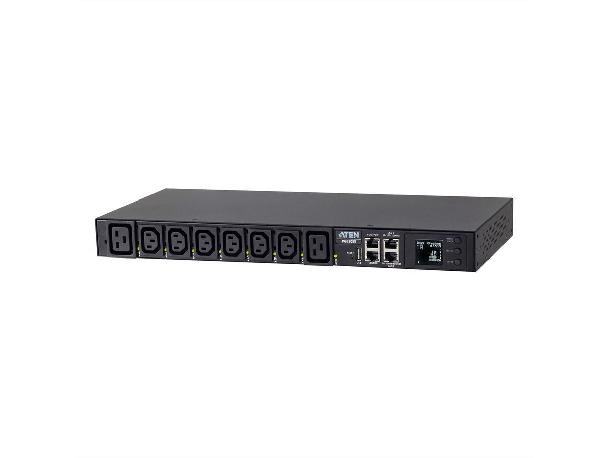 ATEN PG6308G PDU éco commutée 30 A/32 A, 8 prises, 1U