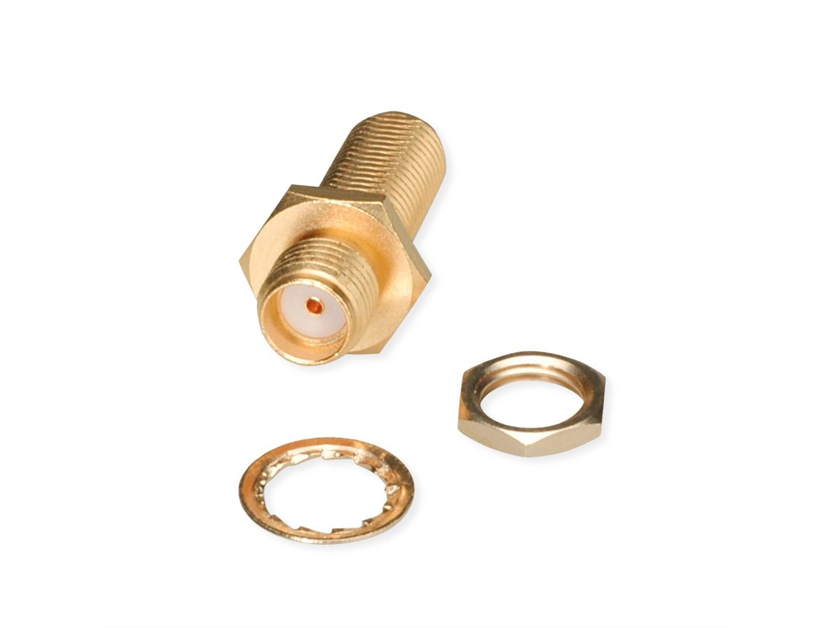 TELEGÄRTNER Connecteur SMA femelle/femelle plaqué or