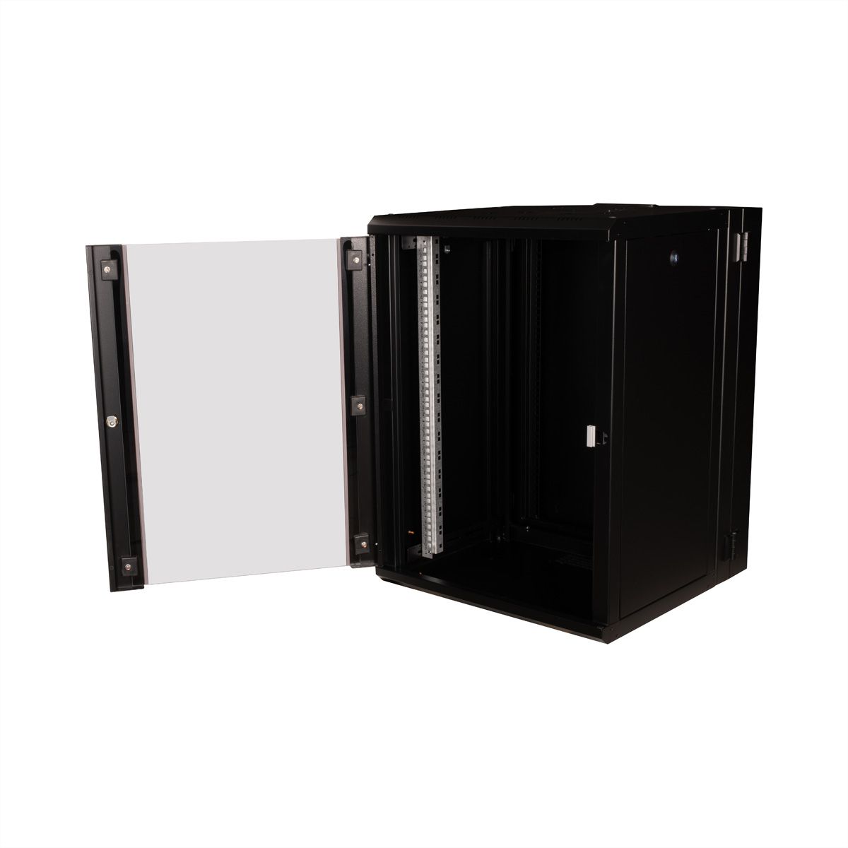 ROLINE 19" Boîtier mural Pro 16U, 600x600 LxP pivotant en 2 parties noir