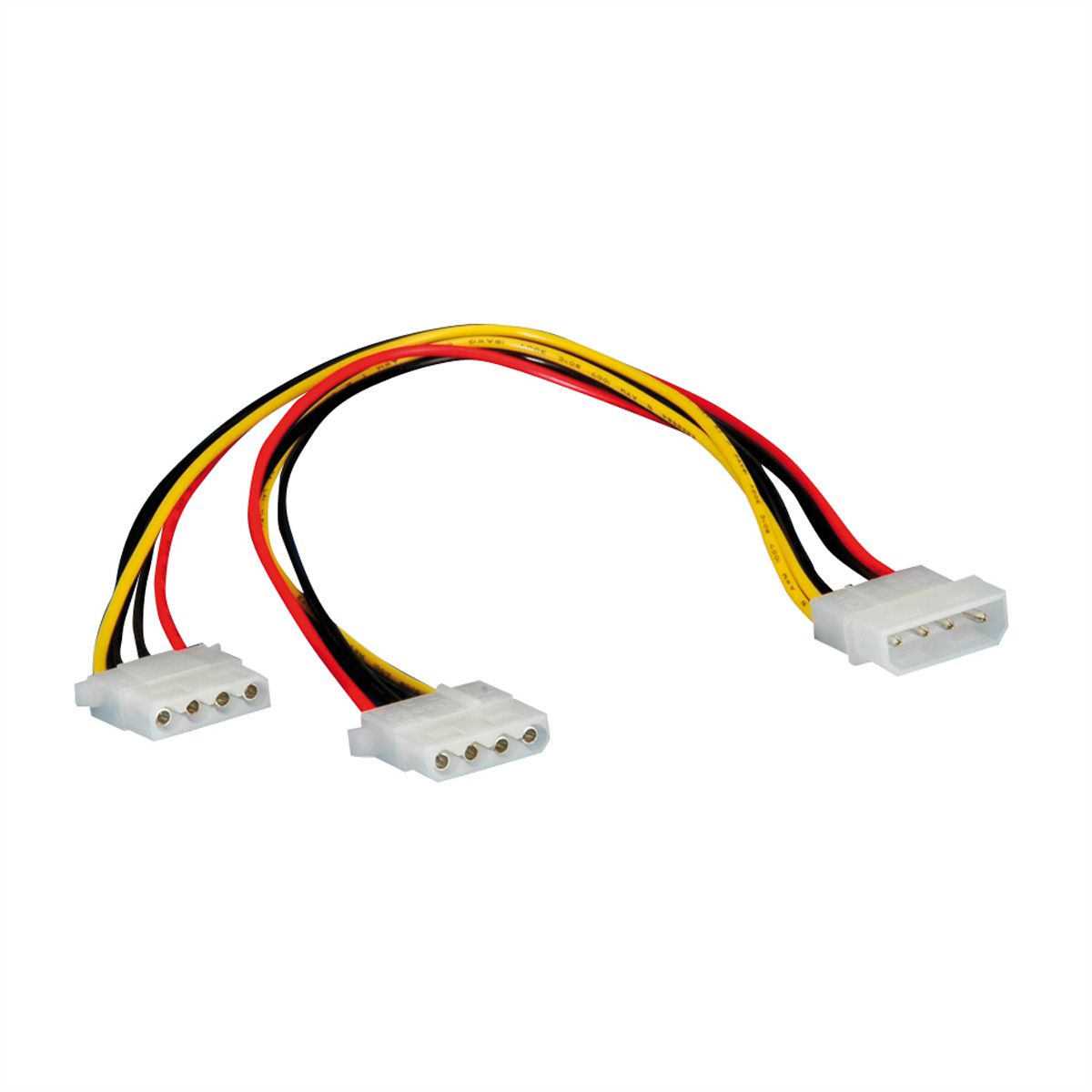 ROLINE Câble en Y 4 pôles HDD / 2x 4 pôles HDD, 0,3 m