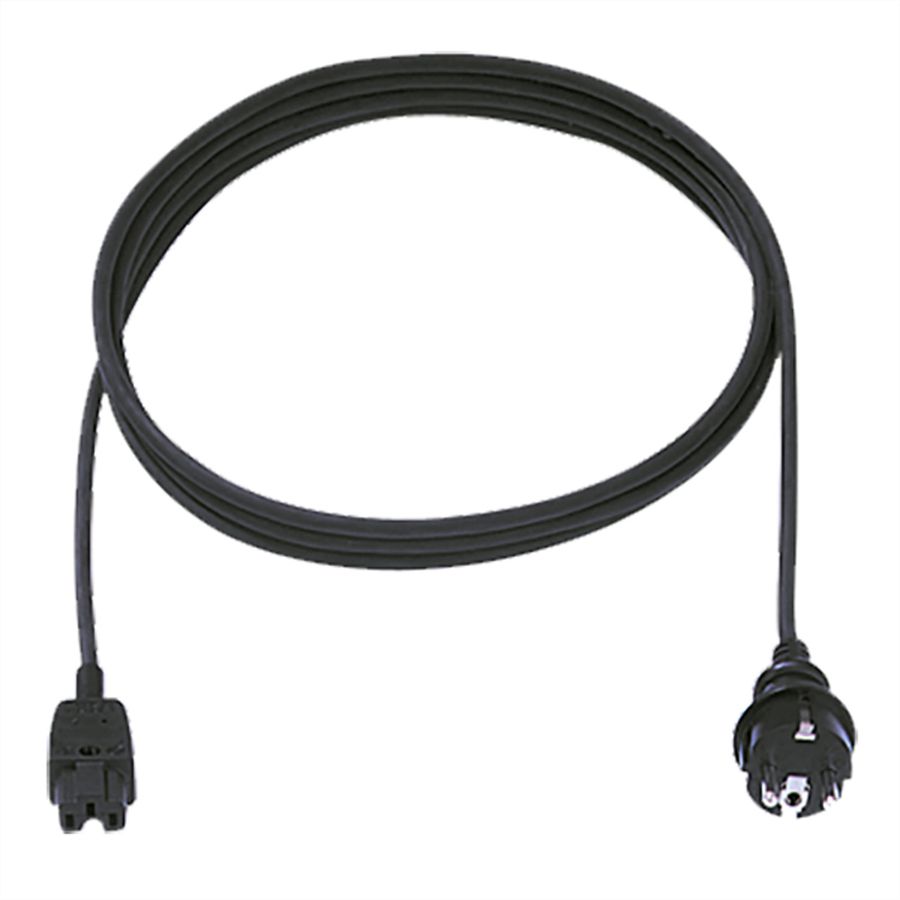 BACHMANN Câble d'alimentation H05RR-F 3G1,0mm² 2m , CEE7/7 C15a