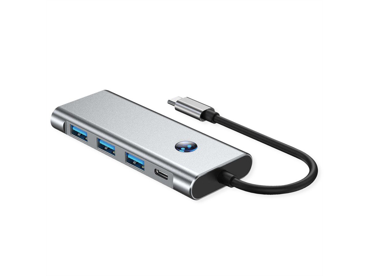 VALUE Station d'accueil USB type C, HDMI 4K60, 3x USB A + type C PD, 1x SD/MicroSD (TF)