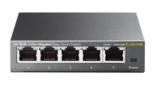 TP-Link TL-SG105E Non-géré L2 Gigabit Ethernet (10/100/1000) Noir