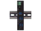 EXSYS EX-1244HMS HUB 4 ports USB 3.2 Gen 1 Din-Rail kit et mur VIA VL813 Chipset