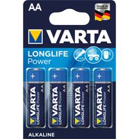 VARTA Piles Mignon AM-3, AA, LR06, pack de 4, 1,5V, en Blister